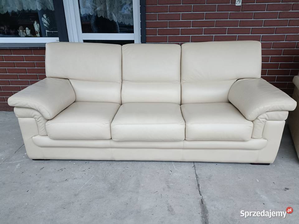 Sprzedam dwie sofy ze skóry Konin sprzedam