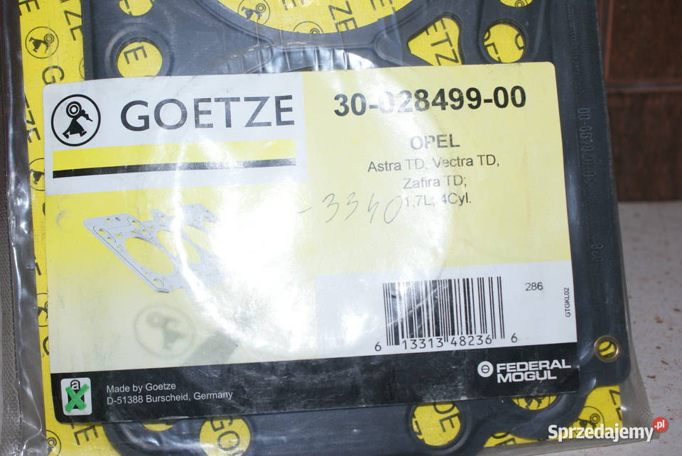 3002849900 GOETZE Uszczelka głowica ASTRA FG17 Białobrzegi