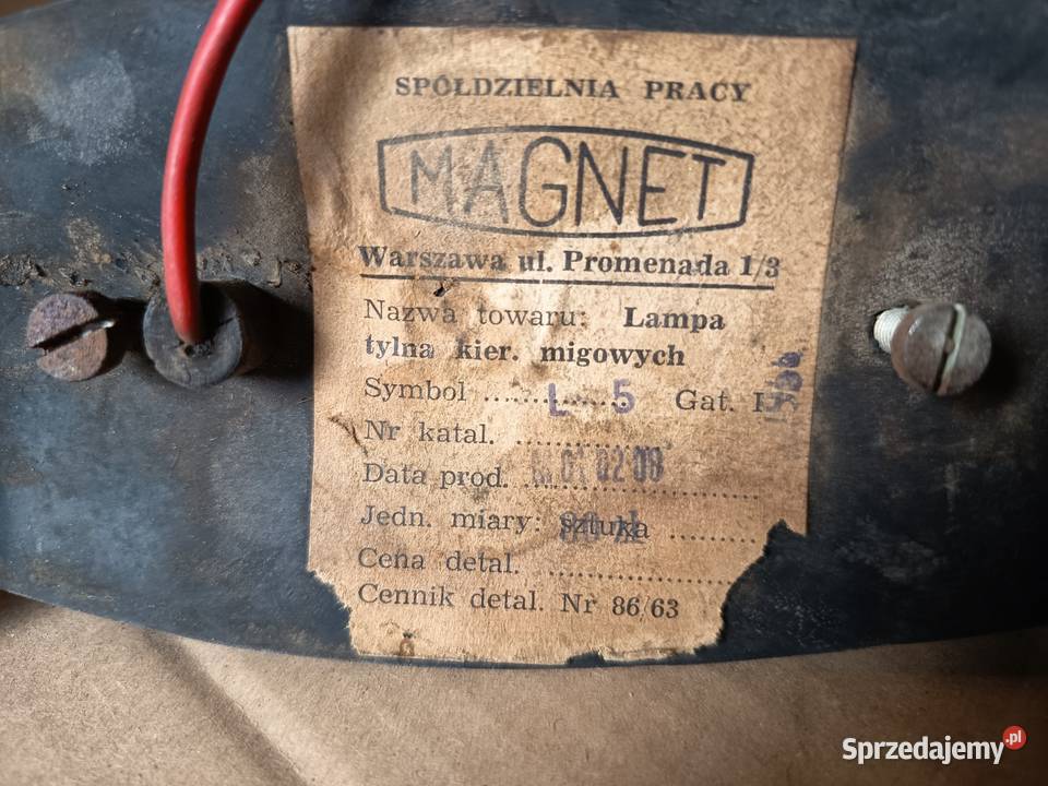 Lampy tył fso fsm Warszawa m20 pabieda Gostyń