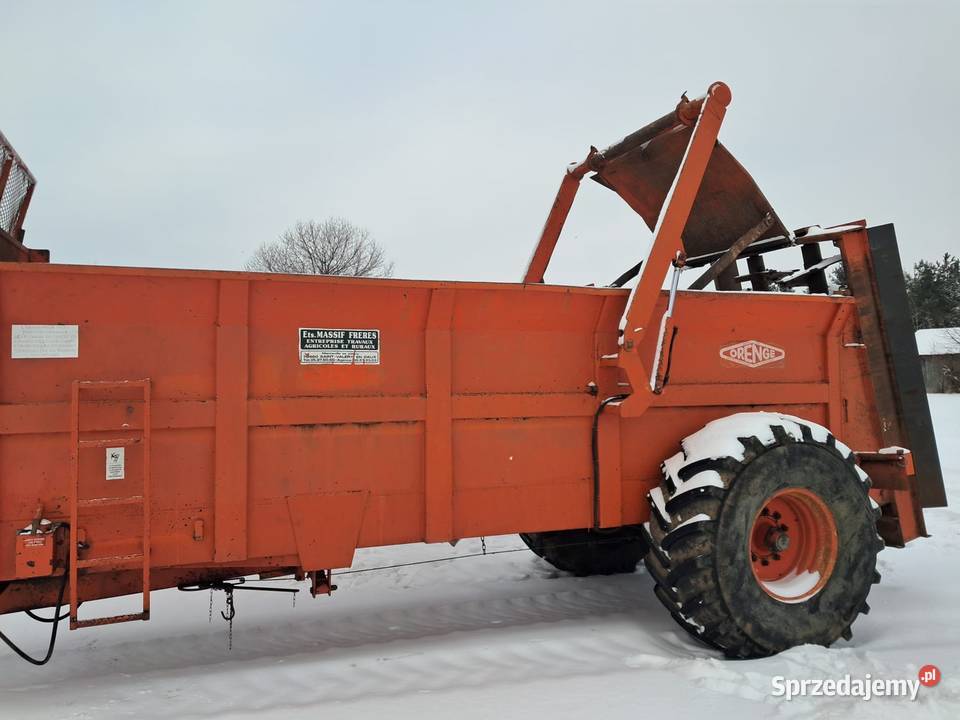 Rozrzutnik obornika Orange 12t łańcuchy hakowe Radzyń Podlaski