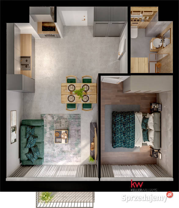 Mieszkanie na sprzedaż Poznań 3957m 2 pokojowe blok