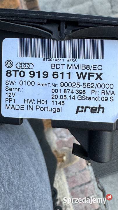 Audi MMI 3G komplet Radio wyświetlacz panel Wyposażenie elektryczne Alwernia