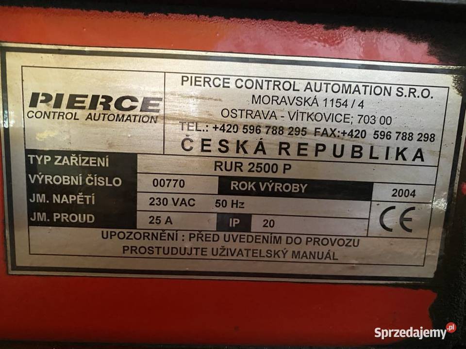 Wypalarka plazmowa CNC Pierce Rur 2500 Dobre Miasto