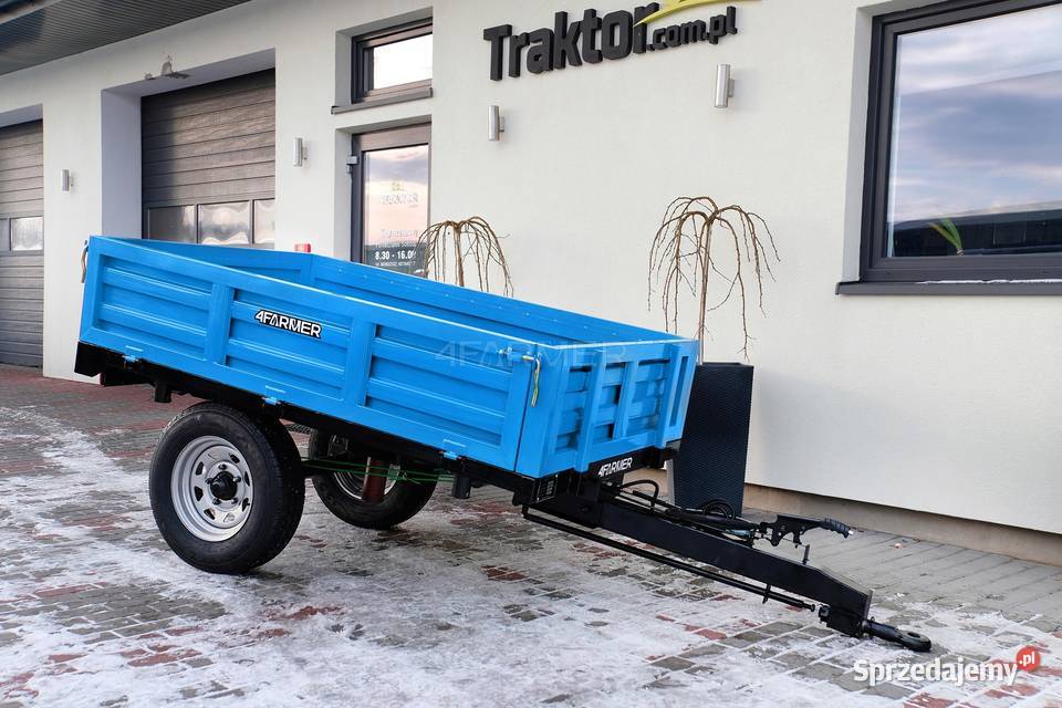 Przyczepa rolnicza jednoosiowa 15T z kiprem Tajęcina