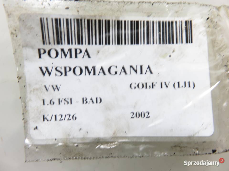 POMPA WSPOMAGANIA VW GOLF IV 1J1 16 1J0422154D osobowe