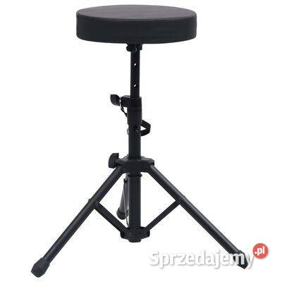 vidaXL Stołek do perkusji regulowany czarny Warszawa