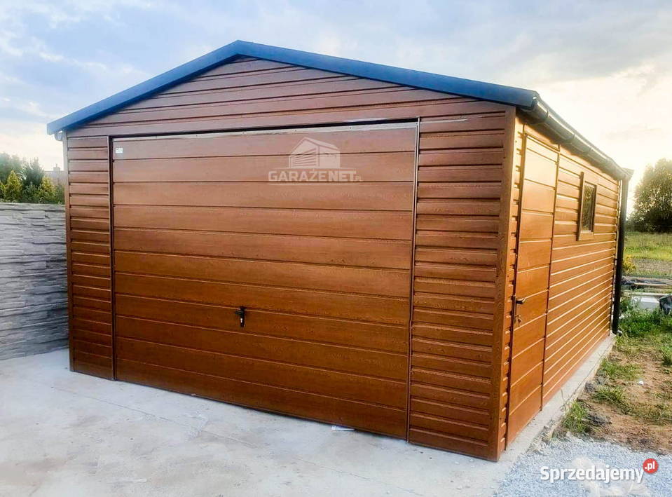 ARAŻ BLASZANY 4M X 5M DWUSPAD BLACHODACHÓWKA Sprzedaż Mrągowo
