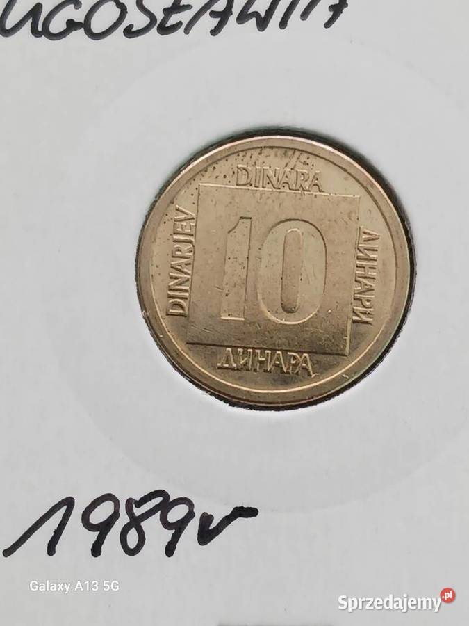 10 Dinarów Jugosławia 1989 r.