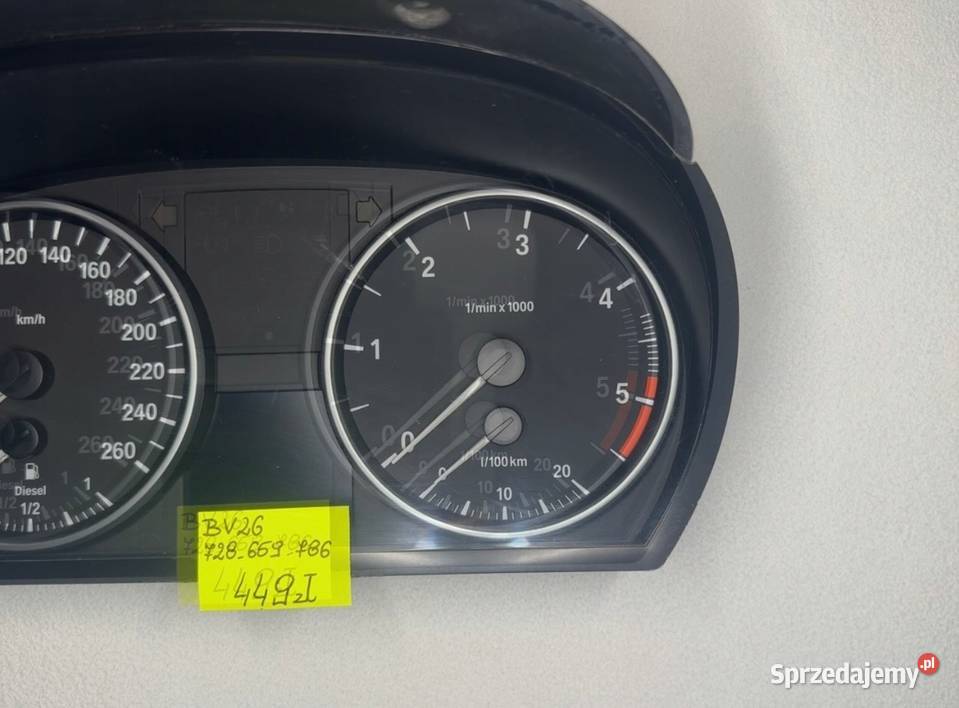 LICZNIK ZEGARY PRĘDKOŚCIOMIERZ BMW E90 E91