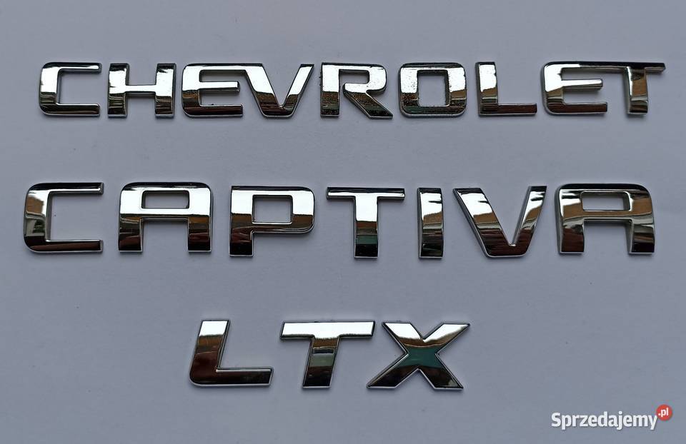 Napis emblemat Chevrolet Captiva I 0610r Karoseria kujawsko-pomorskie Lipno