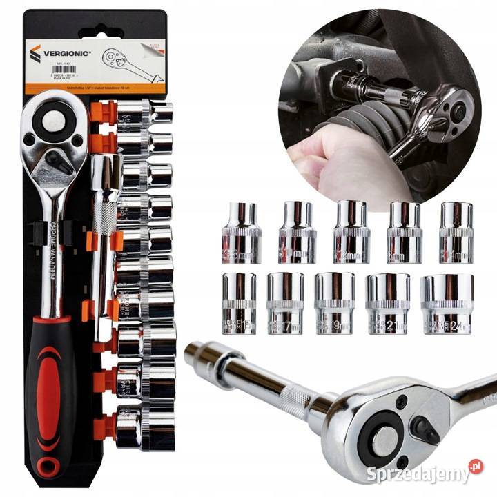 zestaw grzechotka 12 klucze nasadowe 10 Zestawy narzędzi podkarpackie Jasło