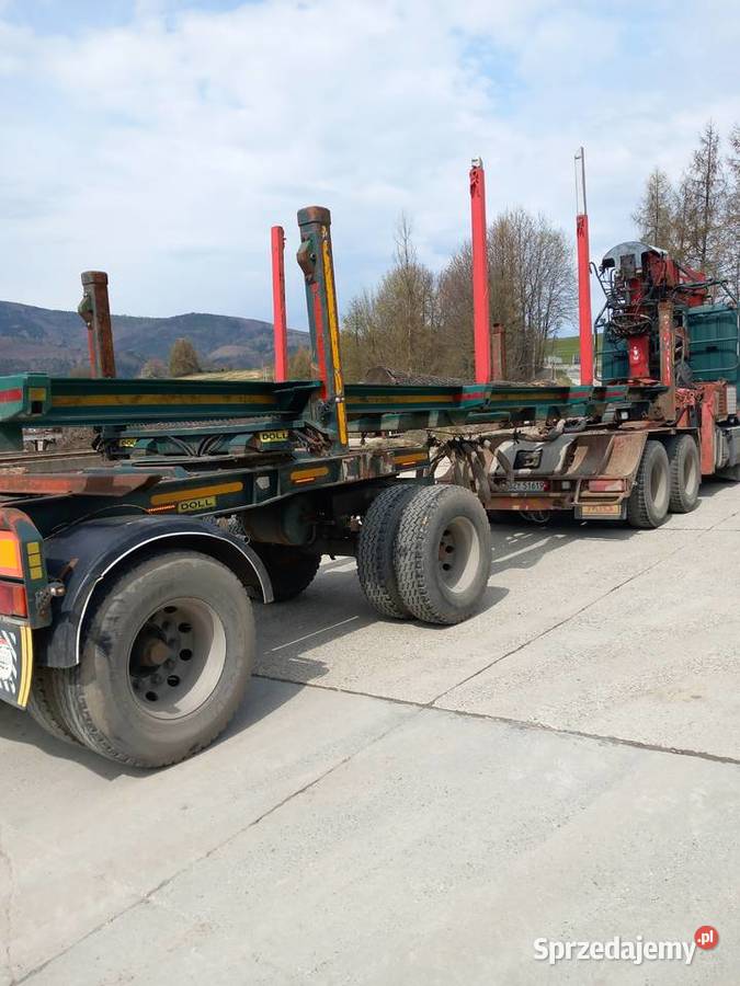 Scania R520 z dźwigiem HDS do drewna lodówka Dźwigi samochodowe śląskie