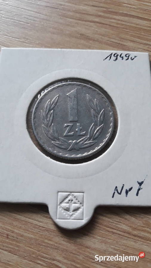 1 złoty 1949 r Aluminium 7 Super stan