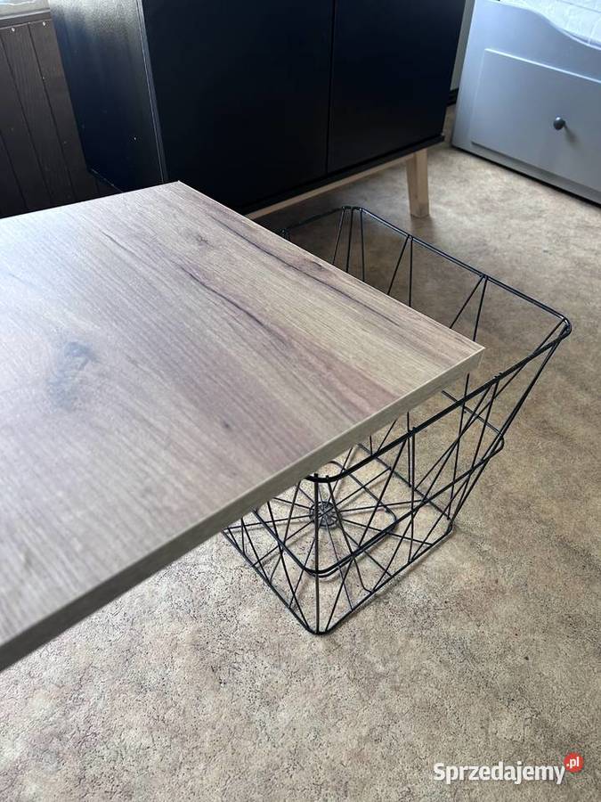 NOWY Stolik kawowy industrialny 4040 schowek pod Stoliki kawowe i ławy Rybnik