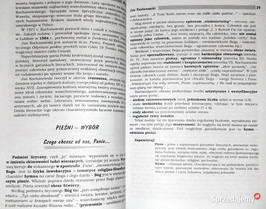 Opracowania lektury i wiersze kl 2 Język polski Chełm