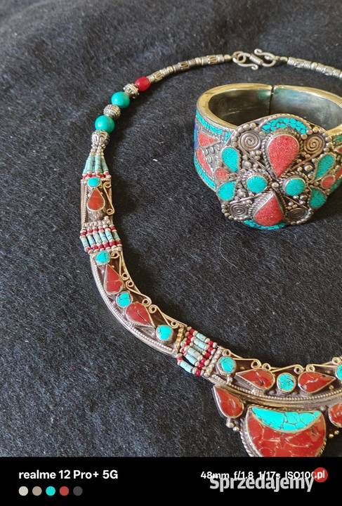 Berberyjski Zestaw Biżuterii Bransoleta i