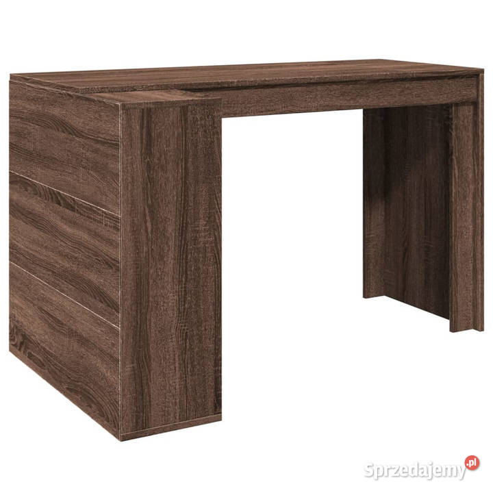 Biurko brązowy dąb 1235x735x75 materiał mazowieckie Warszawa