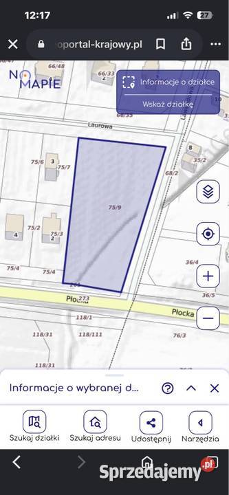 Działka z przeznaczeniem na zabudowę 4151m2