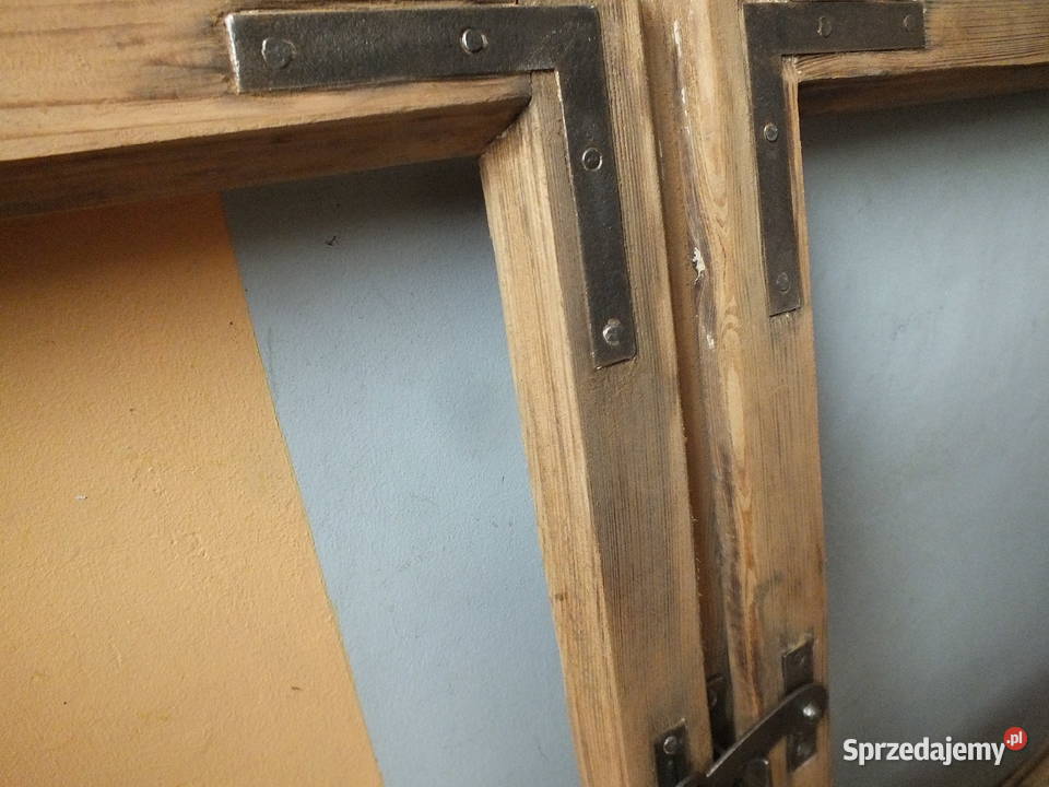 Stare okna drewnianeokoło 194050 komplet Bielawa