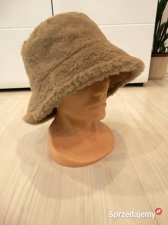 Czapka Kapelusz Bucket Futrzana Sztuczne Futro