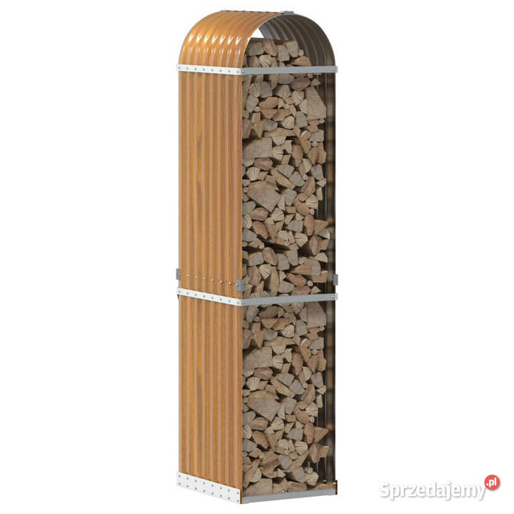 Stojak na drewno jasny brąz 40x45x170 stal mazowieckie Warszawa