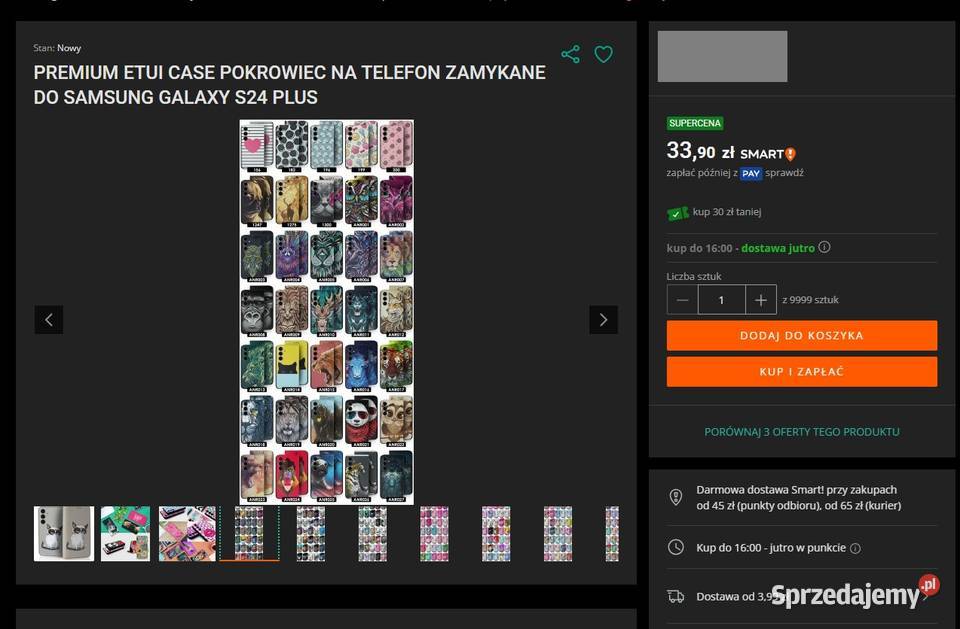 Etui Premium Pokrowiec zamykany na telefon