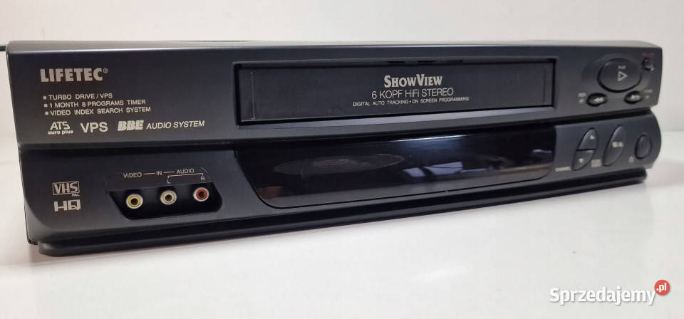 Video magnetowid Lifetec LT9020 LT 9020 6 head Magnetowidy TV i Video
