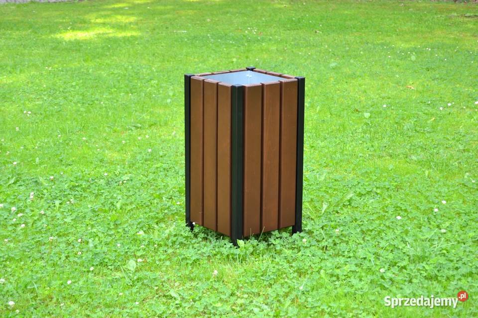 Kosz na śmieci uliczny miejski parkowy stalowy lubelskie Lublin