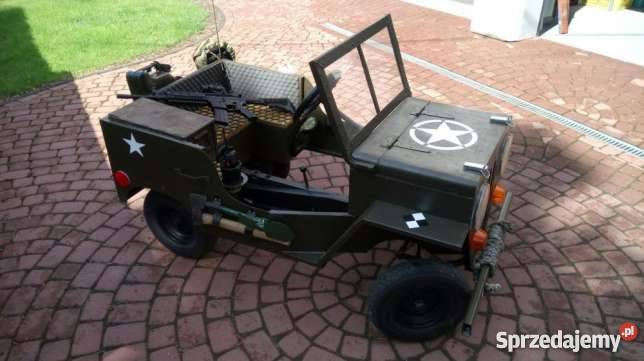 MINI JEEP WILLYS Wojskowy Gokart JEDYNY TAKI Dziecięce Bartoszyce