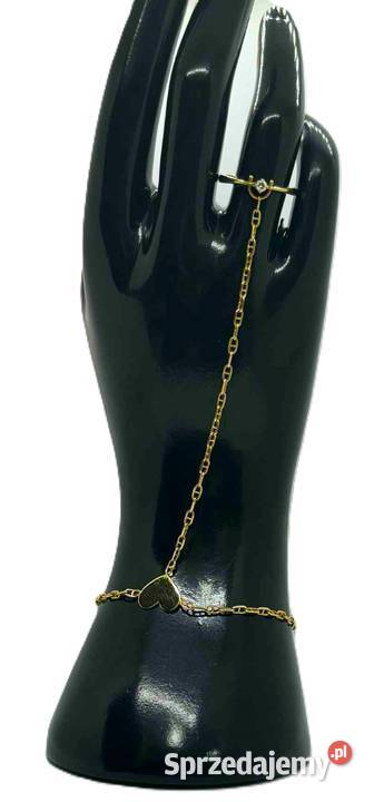 Pierścionek z diamentem i bransoletką pr 585 Elbląg sprzedam