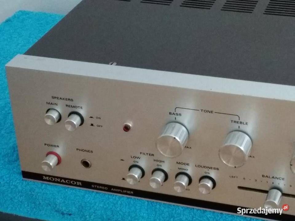 Wzmacniacz Monacor SA620 Vintage sprawny Wzmacniacze i pokrewne Jasło
