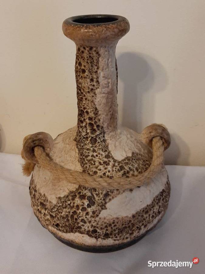 Duży wazon ceramiczny lava sygnowany kujawsko-pomorskie Inowrocław sprzedam