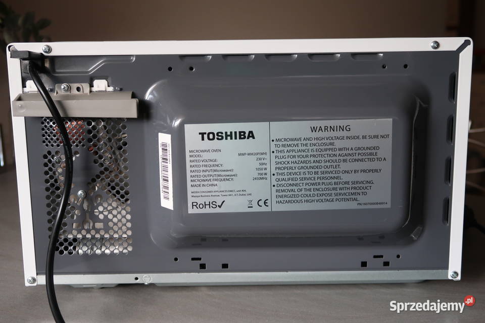 Kuchenka mikrofalowa firmy TOSHIBA MWPMM20PWH
