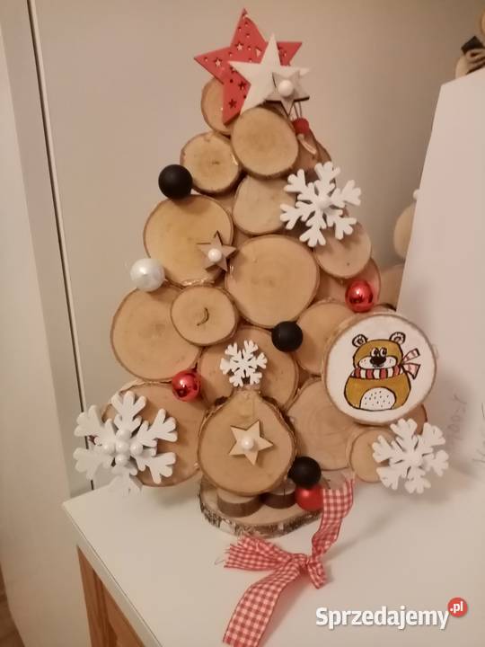 Choinka z drewnianych krążków Rzeszów