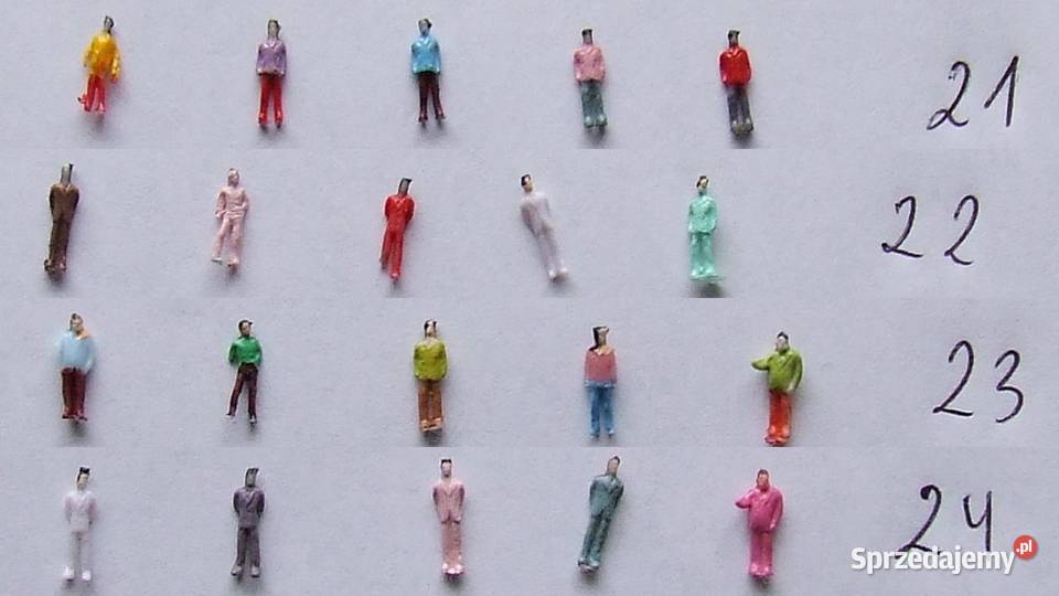 Figurki 5 sztuk h10mm do skali N zestaw Kraków