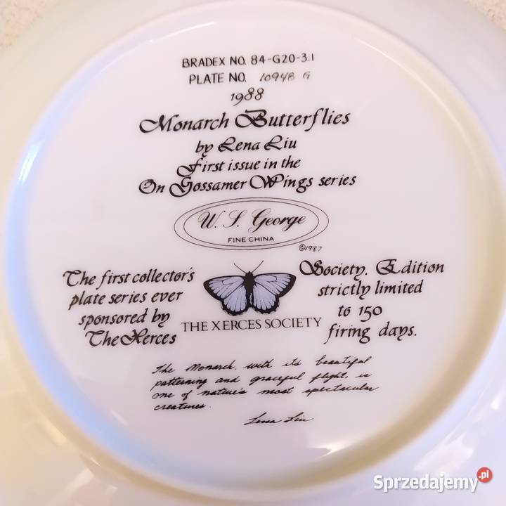 Talerz dekoracyjny Lena Riu 1988 Gdańsk