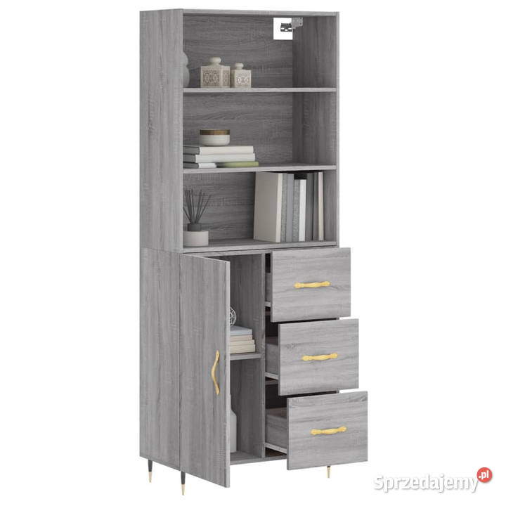 Witrynka szary dąb sonoma 695x34x180 materiał mazowieckie Warszawa