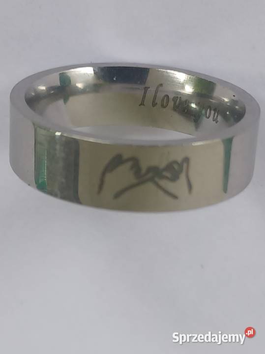 Obrączka Grawerowana I love you Stal nierdzewna Tarnowo Podgórne