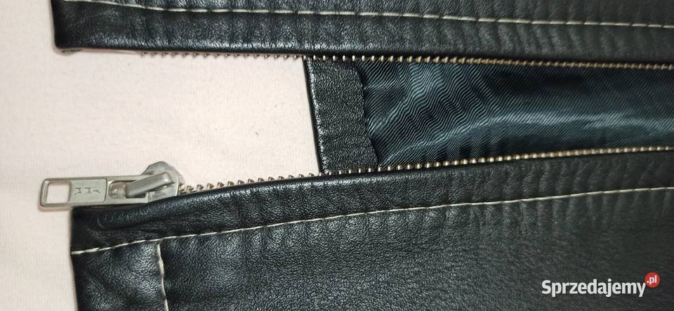 Kurtka skórzana czarna