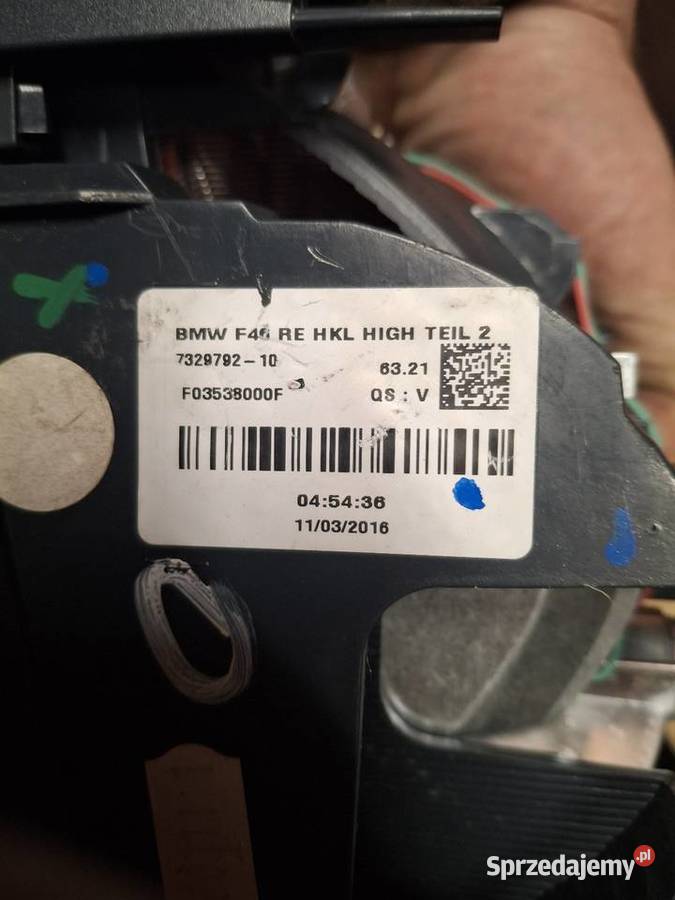 Lampa prawa tyl bmw f46 7329792 Włoszakowice