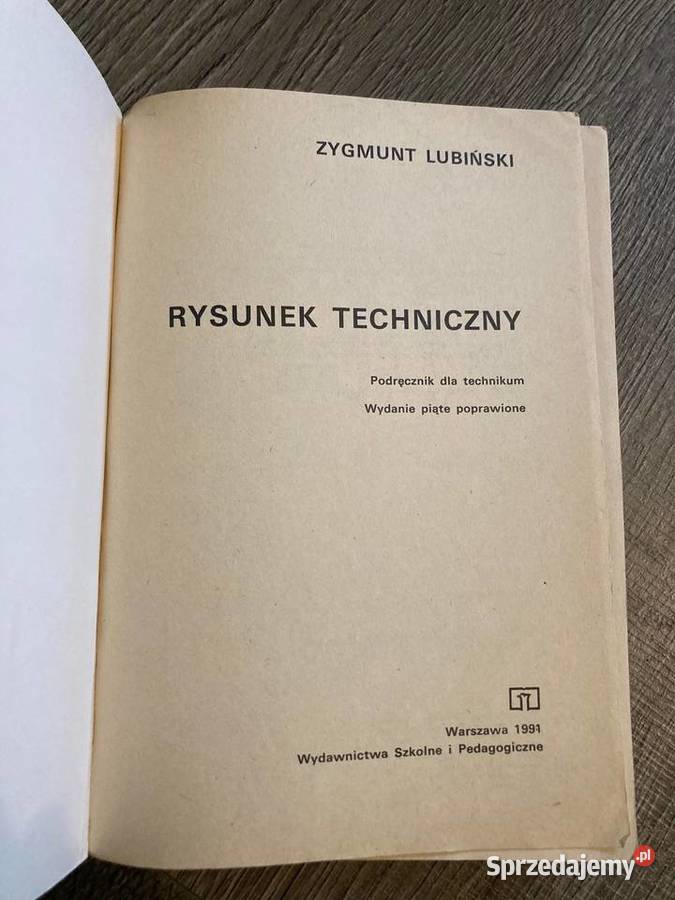 Podręcznik książka Rysunek Techniczny Zygmunt Podręczniki podkarpackie Nisko sprzedam