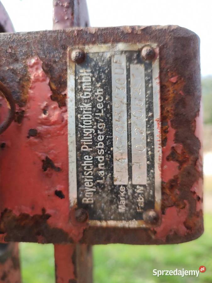 Pług zagonowy 4 skibowy landsberg lubelskie Deszkowice Pierwsze