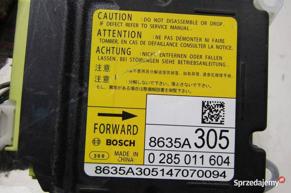 MODUŁ SENOSOR PODUSZEK POWIETRZNYCH MITSUBISHI Komputery