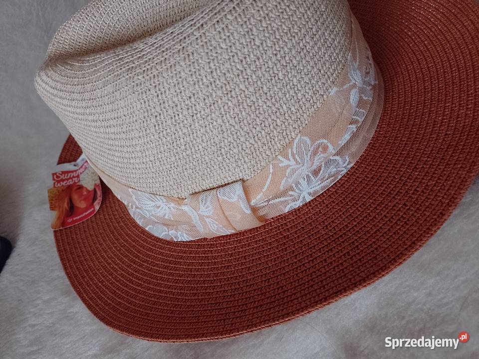 Ekskluzywny letni kapelusz fedora z Madrytu NOWY Dla kobiet małopolskie Kraków sprzedam