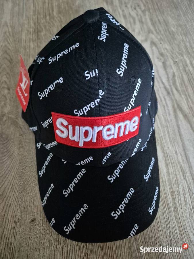 Czapka z daszkiem Supreme LV style czarna Uniseks Swarzędz