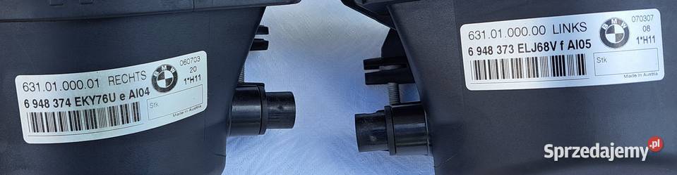 HALOGEN LEWY PRAWY BMW E90 E91 6948373 6948374 Mielęcin