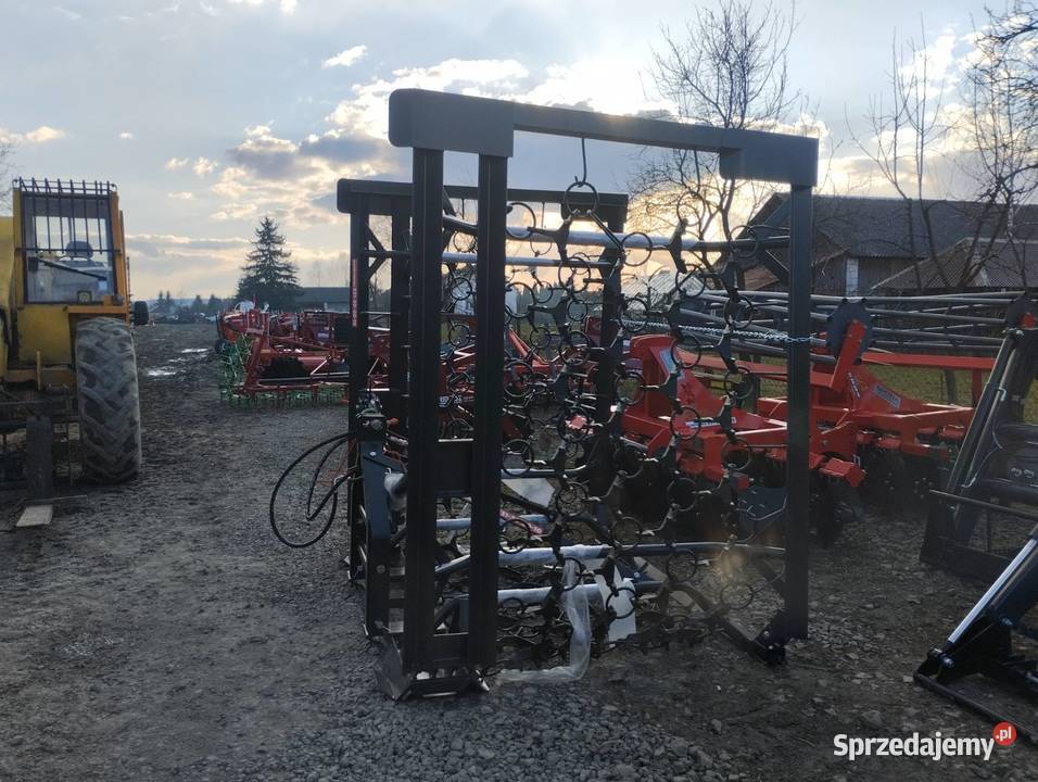 Włóka łąkowo polowa 4 rzędowa 6m hydraulicznie nieuszkodzony