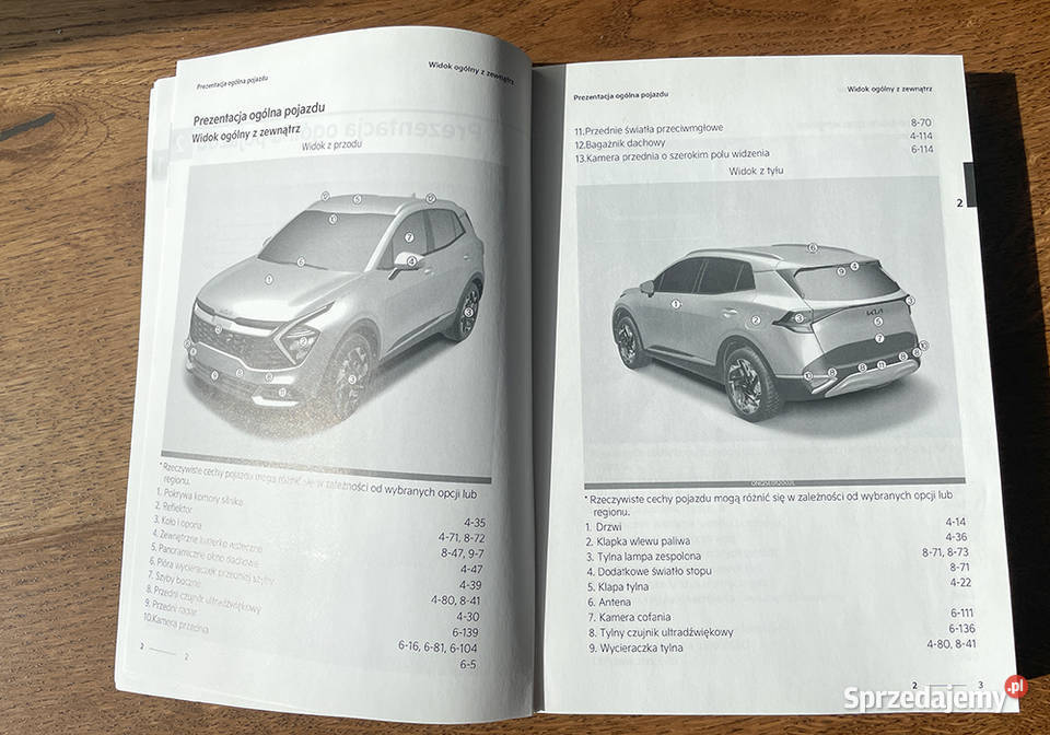 Instrukcja obsługi Kia Sportage V etui 2023 Warszawa
