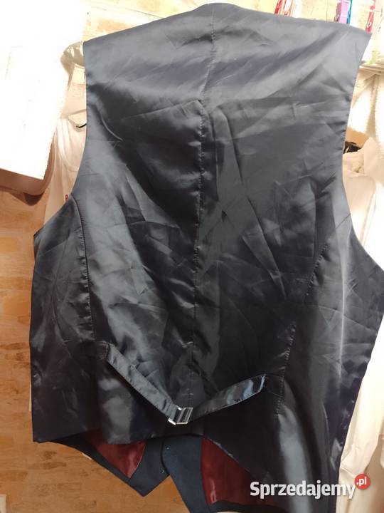 L EUR 52 Granatowa kamizelka garniturowa z niebieski Kraków sprzedam