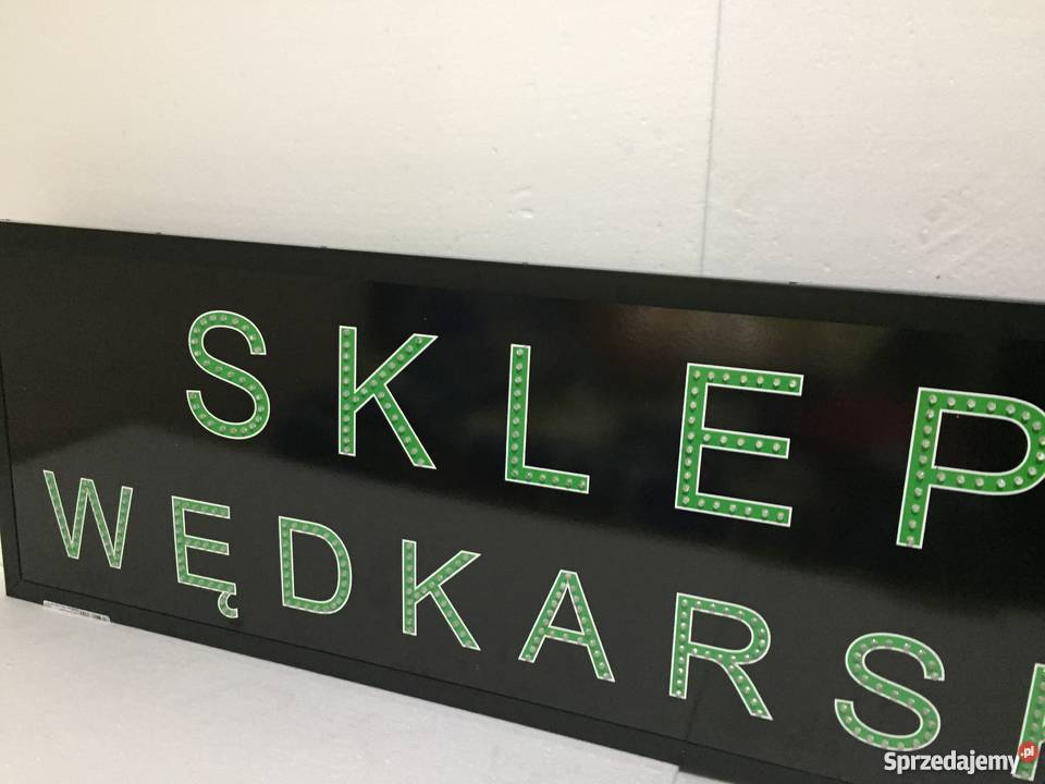 Sklep wędkarski szyld reklama LED 120x40 Pomiechówek